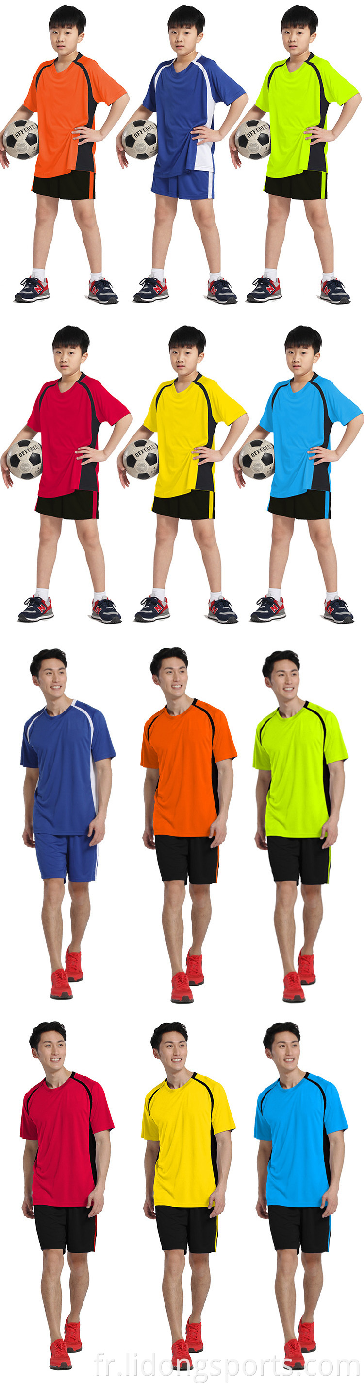 NOUVEAU modèle de maillot de soccer pour enfants, derniers ensembles de joggers de conceptions, Black Sample Football Club Jersey Design
